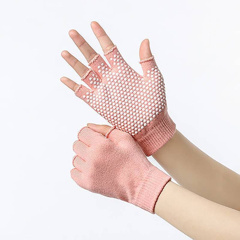 LTBR Feminino Antiderrapante Luvas De Yoga Respirável Fitness Pilates Meio Dedo Luva Esporte Ao Ar Livre Ciclismo Pesca