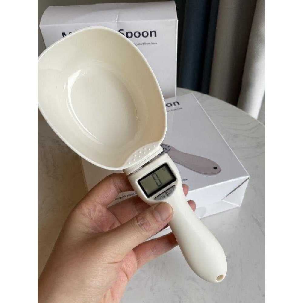 Suplemento alimentar para bebês, colher medidora eletrônica, escala, número de grama, balança de medição, colher de maca