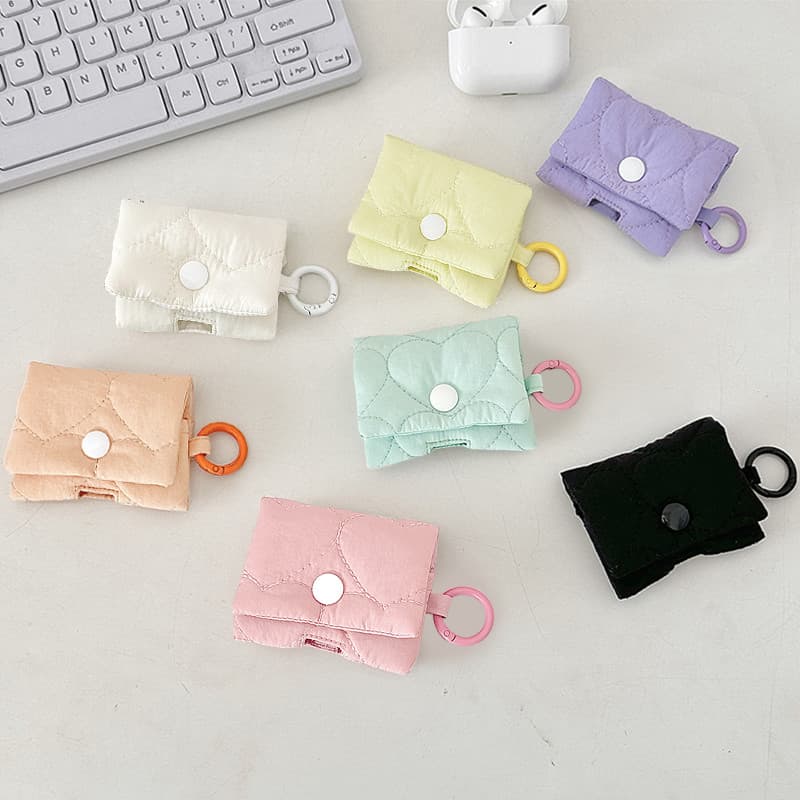 < LK > Capa Multifuncional Para Fone De Ouvido Bluetooth , Macia Protetora Fofa Armazenamento De