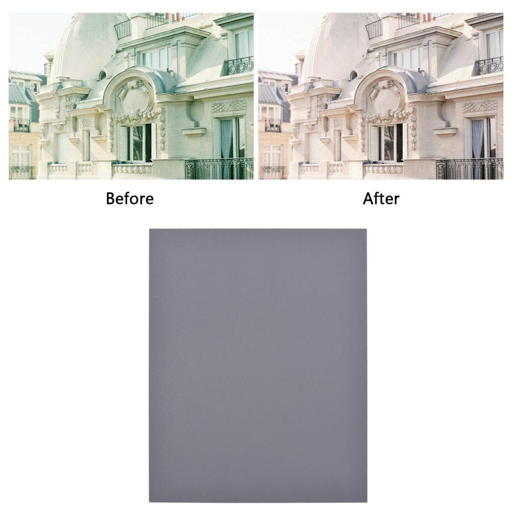 aemomo-BR XIXIAN 25 x 20 CM Cartão de equilíbrio de branco de tamanho grande + Conjunto cinza 18% Fotografia de