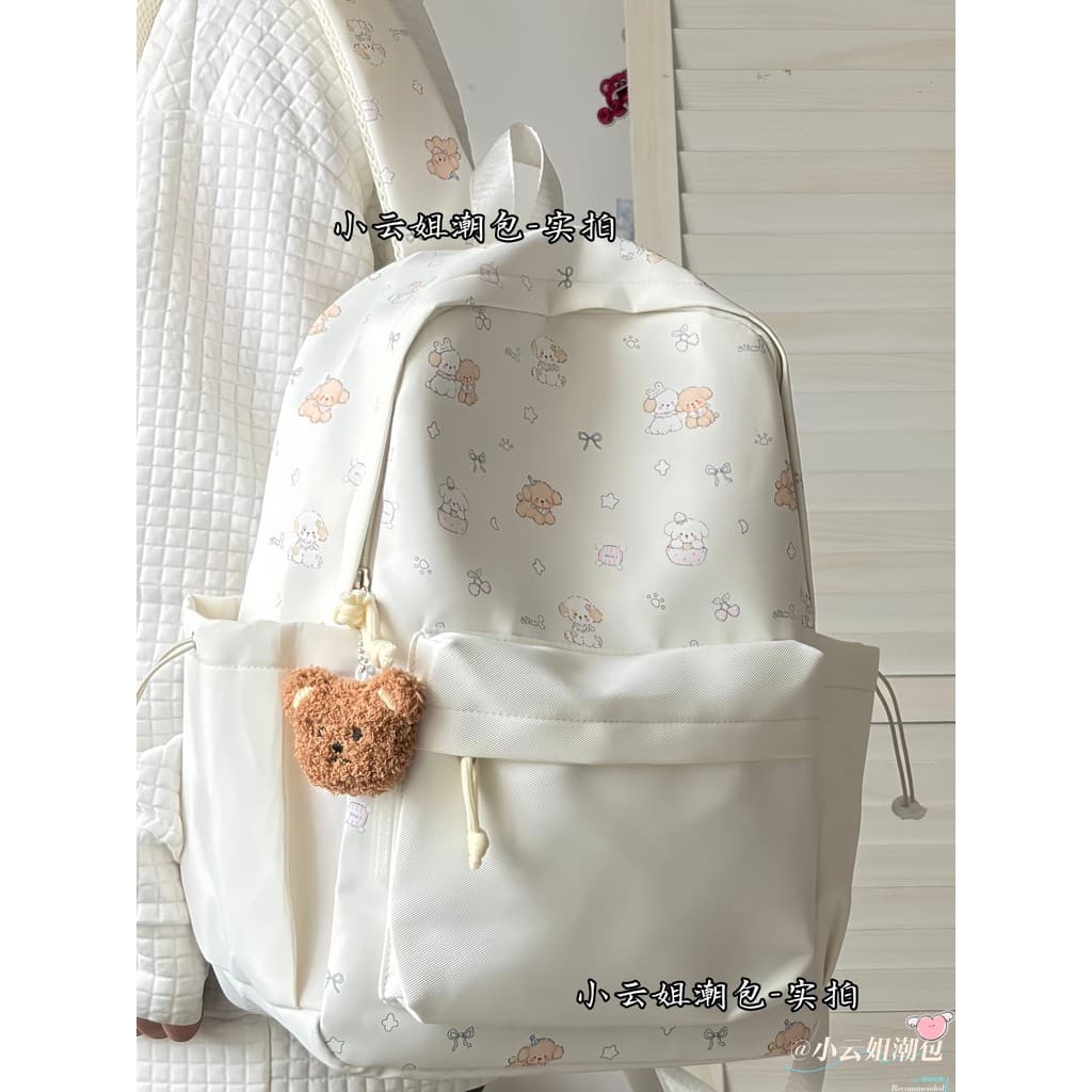 2026 novo estilo mochila feminina estudante do ensino médio japonês dos desenhos animados urso mochila estudante univers