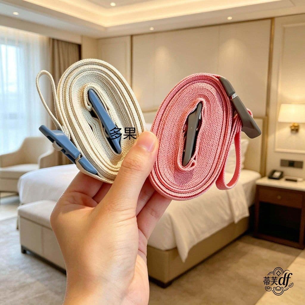 Varal retrátil para viagem, varal para viagens de negócios ao ar livre, ajustável, sem perfuração, portátil, linha de se