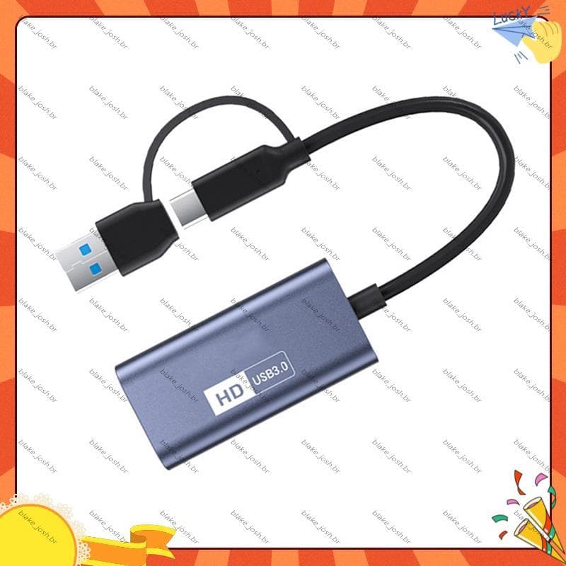 [Qualidade B] Placa De Captura De Vídeo USB3.0 Tipo-C Placas HD 4K 30Hz-Compatível USB-A/Switch