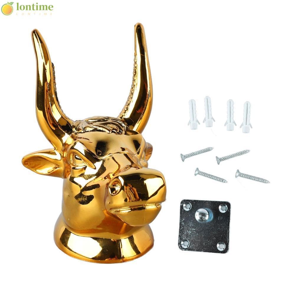 LONTIME Suporte De Parede Para Guitarra , Carga Forte , Cabide Dourado Ukulele Baixo Em Formato De Touro