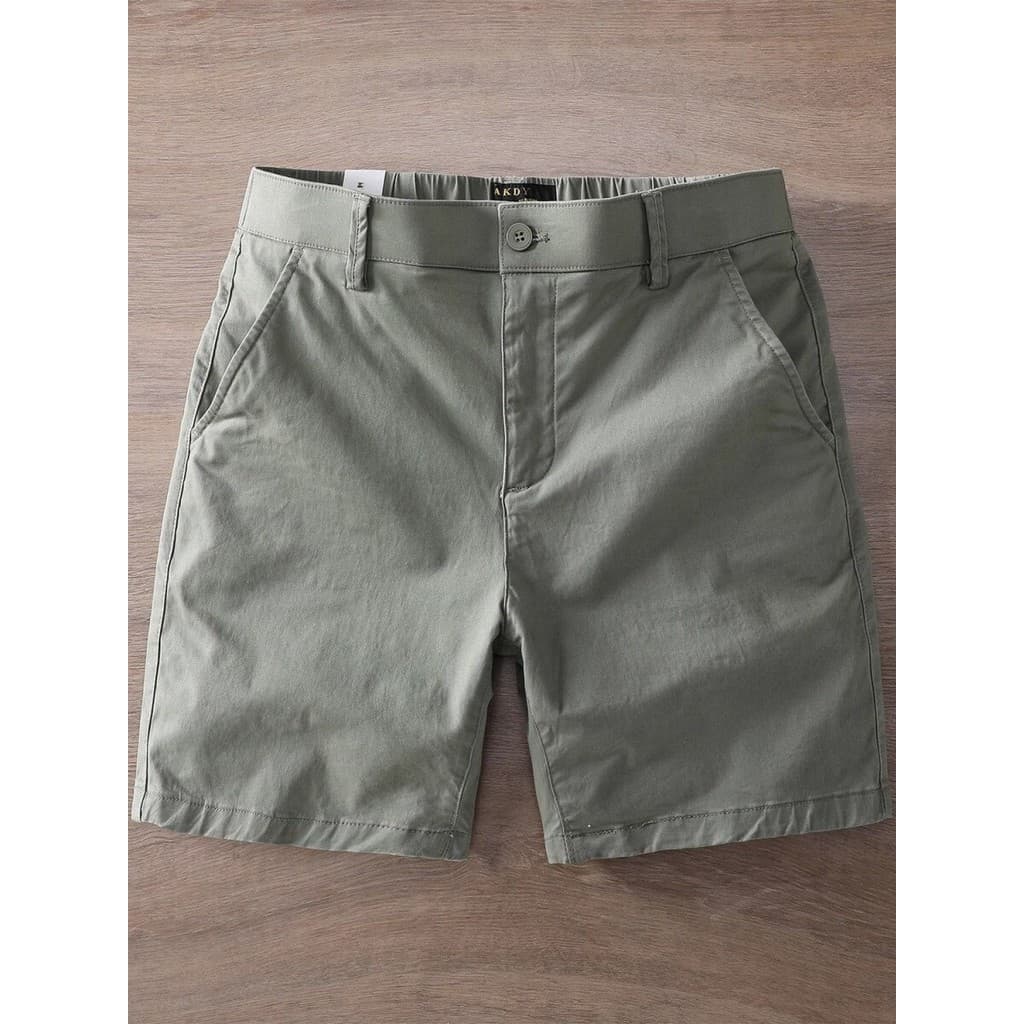 Verão novo estilo calças de quarto masculino Casual fino-ajuste macacão reto Shorts Micro-estiramento calças de três pon