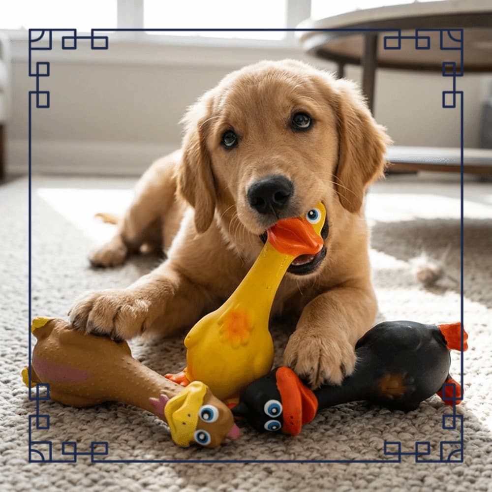 Brinquedo Squeaky Para Cachorro , Mordida Resiste Forma Permanente De Mastigar Látex , Boca Grande Som Pet Sound