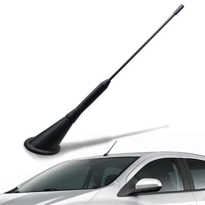 ANTENA MEDIA TETO CARRO - UNIVERSAL DECORATIVA PRETO AN043