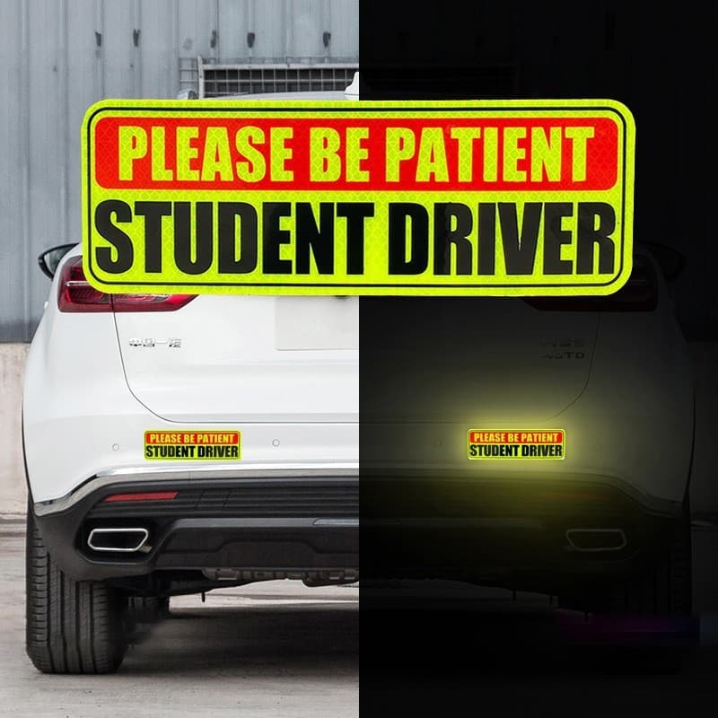 Adesivos Refletores Magnéticos de Advertência Noturna para Carros, Triciclos, Veículos Elétricos, Motocicletas, Impermeá