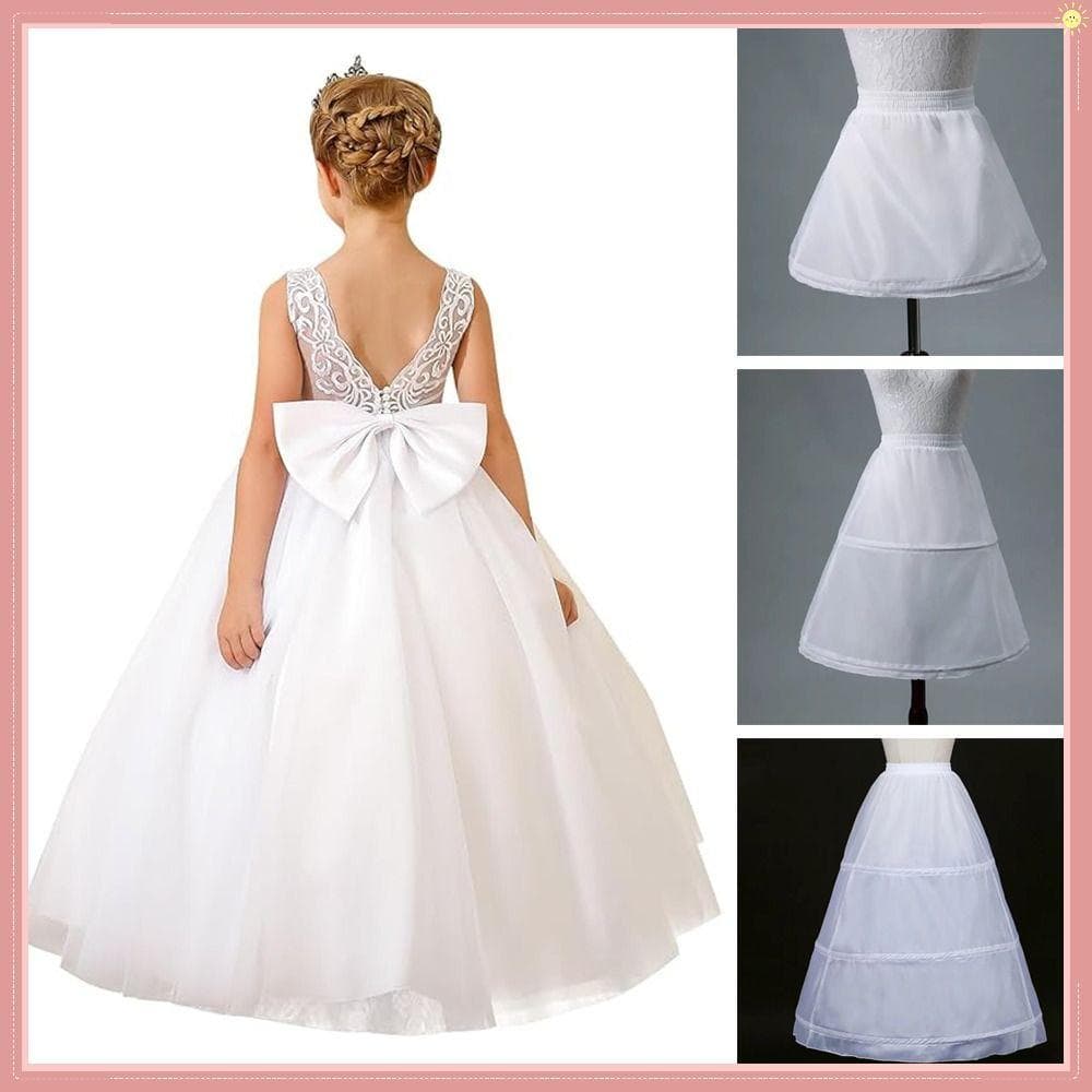 Saia De Crinolina , 1/2/3 Argolas Brancas Para Meninas Anágua , Anáguas De Vestido De Baile Curto