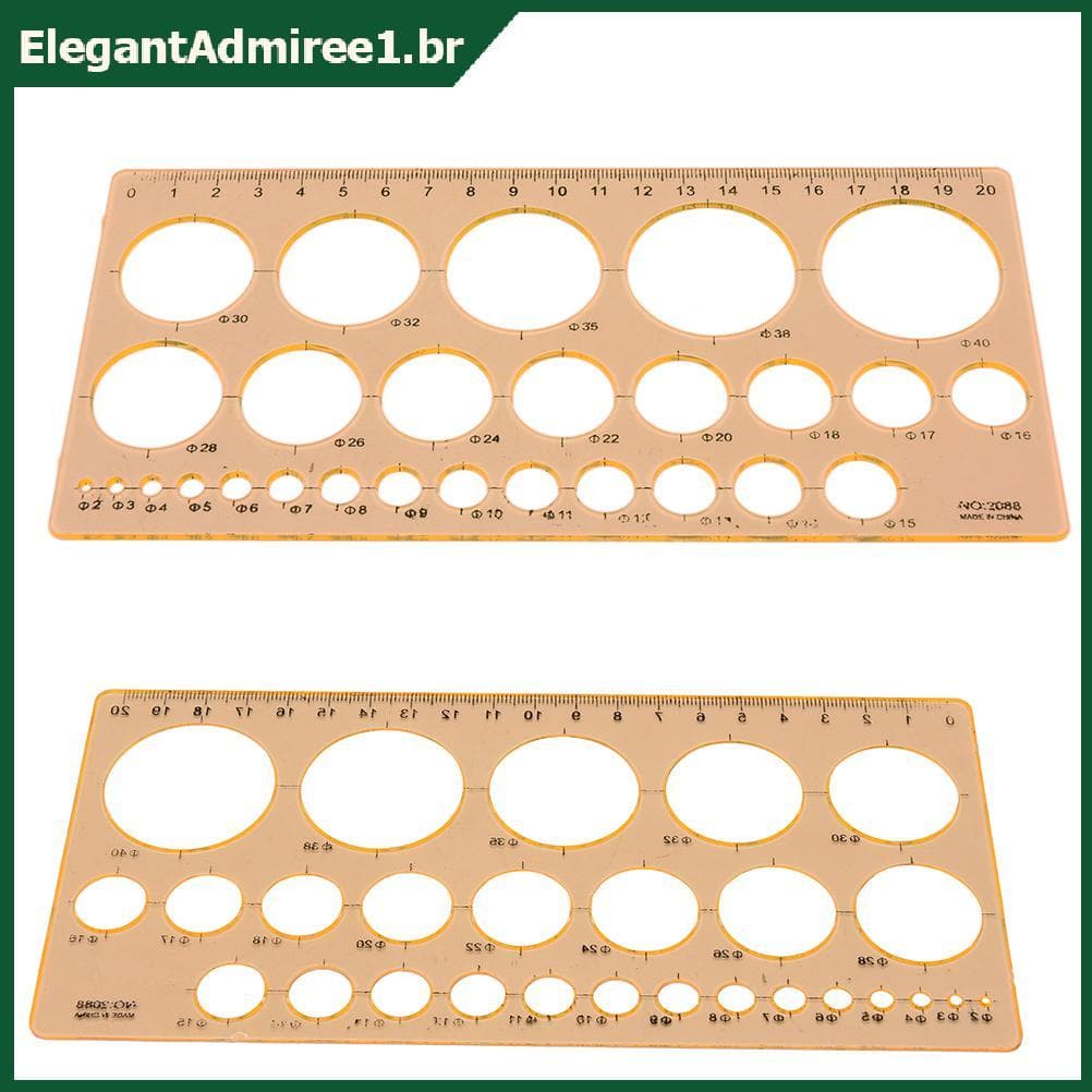 ELEGA 1X Kit De Ferramentas De Modelo De Régua De Quilling Tamanho Circular Papel Origami Acolchoado Criar DIY