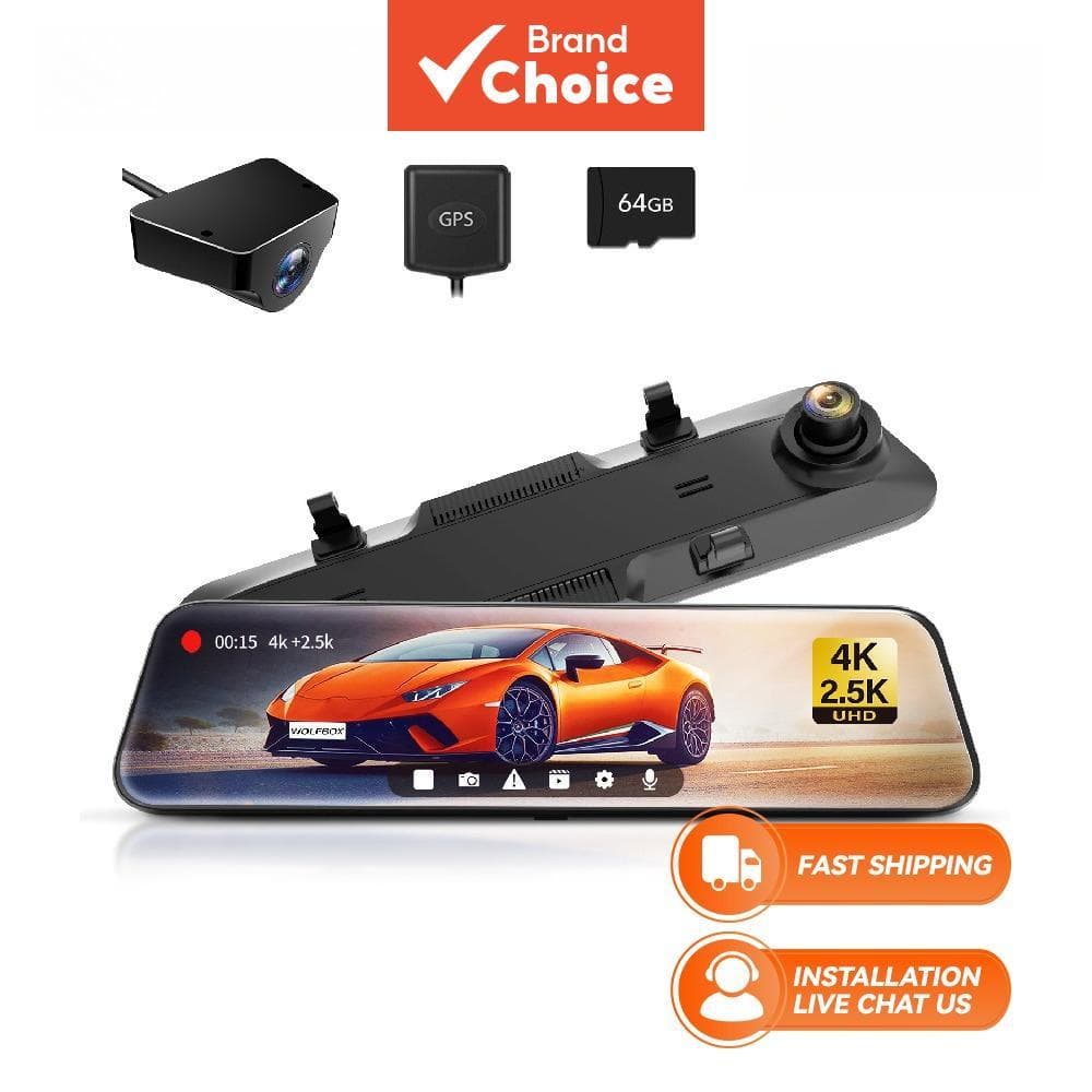 Câmera Veicular M40 Lite 10 4K+2.5K, GPS, WDR, 170° de visão, Câmera de Ré