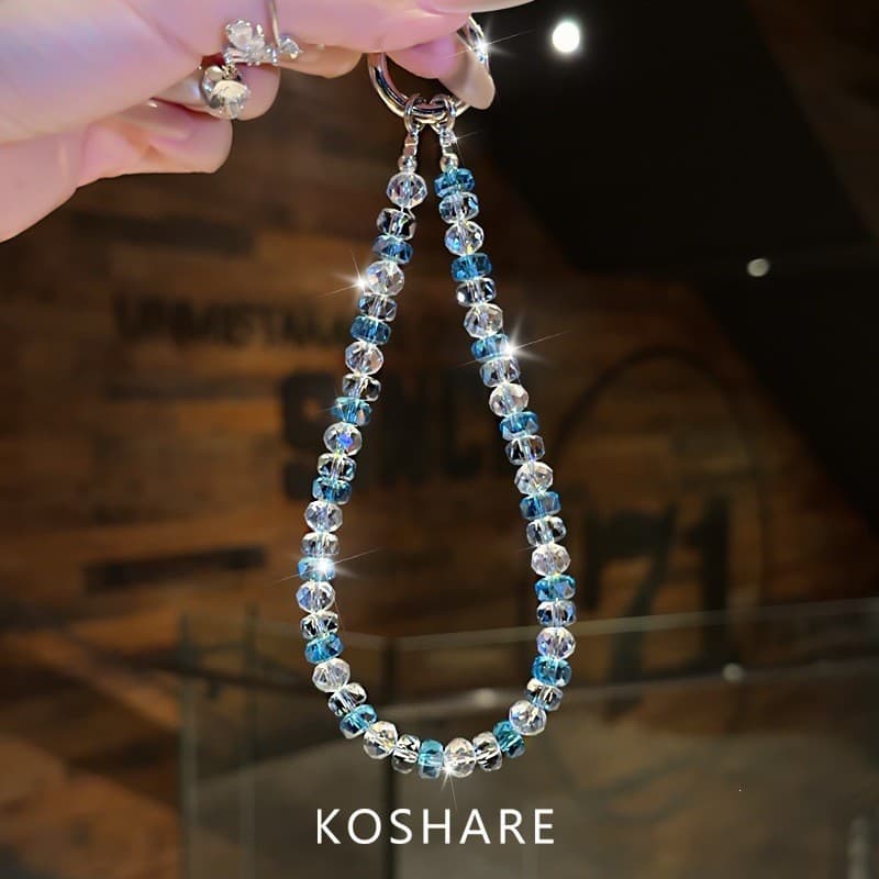 Cang Lan Shaoying verão fresco piscando diamante corrente do telefone móvel luz luxo High-End saco de cristal pingente i