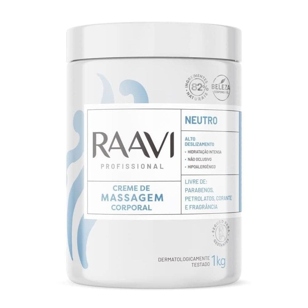 Creme de Massagem Corporal Neutro Raavi 1kg