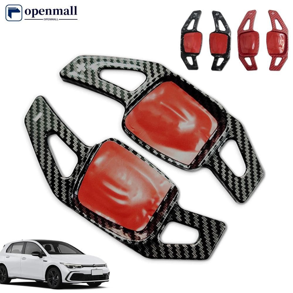 OMALL 2 Unidades De Remo De Volante De Carro ABS Shifter Pás De Mudança De Marcha Acessórios De Extensão Para Volkswagen