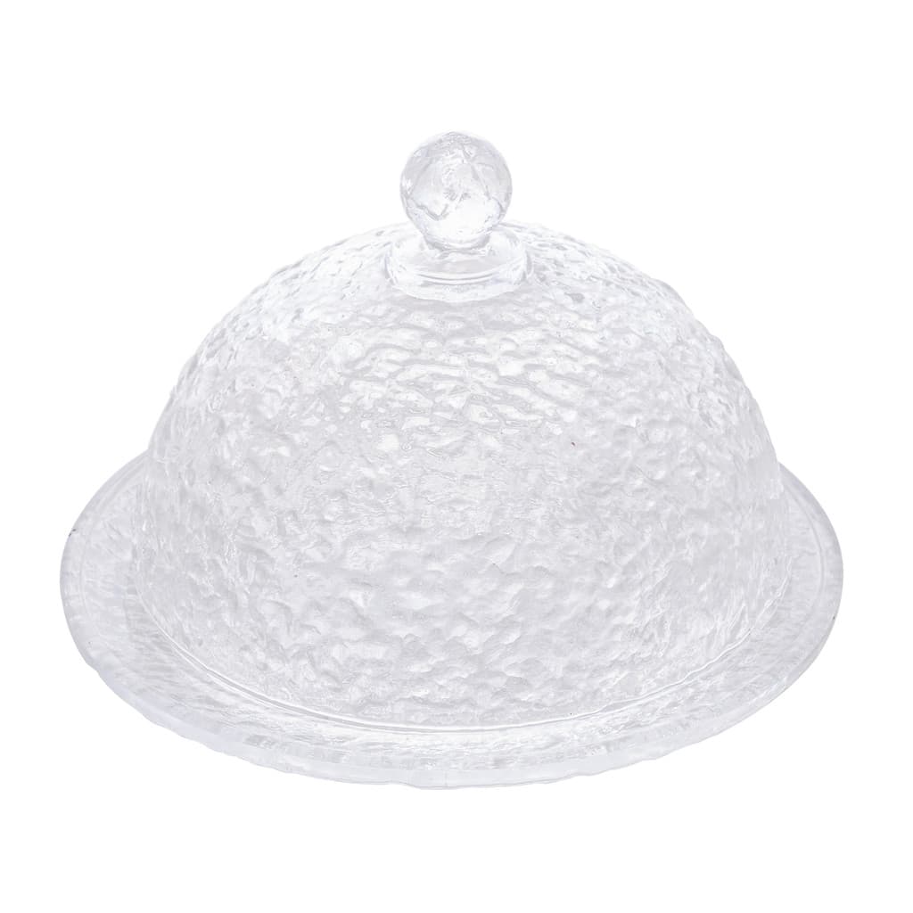 Queijeira de Cristal Lyor Petra com Tampa Decorativa