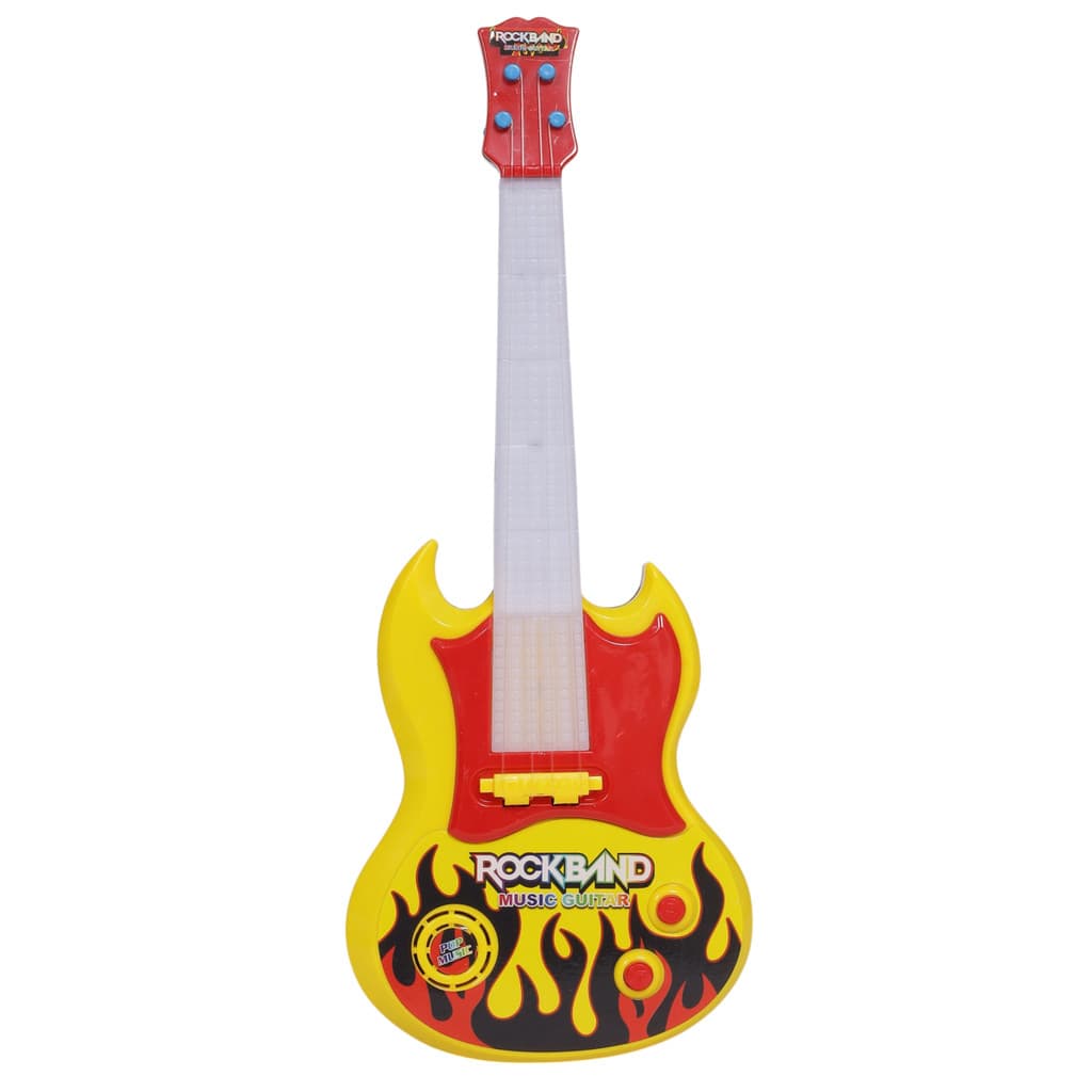 Guitarra Infantil Premium Led E Som Instrumento Criança
