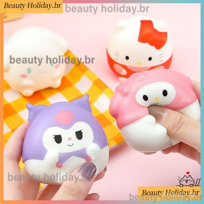 Bonito Dos Desenhos Animados HelloKitty Brinquedo Alívio Do Estresse anti Ansiedade Espremer Bola