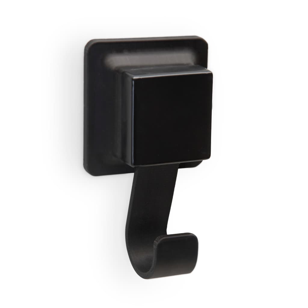 Cabide Porta Toalha Multiuso com Ventosa Preto