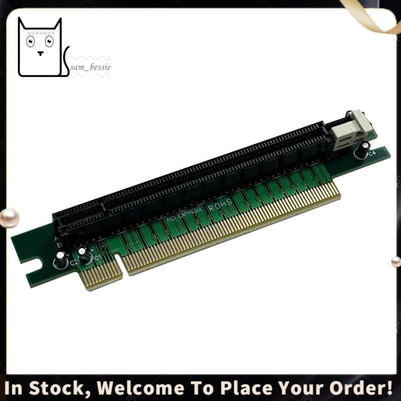 Pci-E 16X Riser Cartão Adaptador Placa 90 Graus Express 16X A 16X Slot Ângulo Reto Extensor Protetor Peças