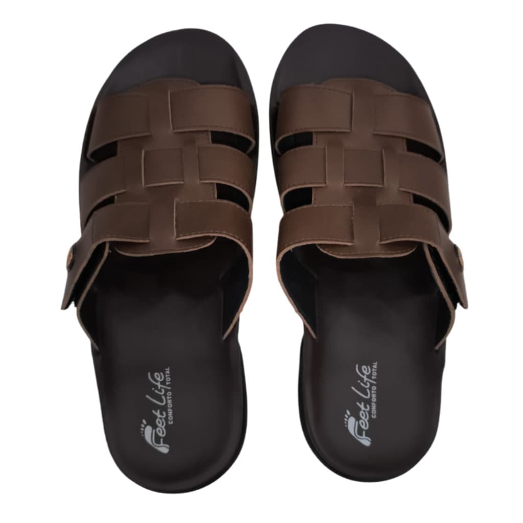 CHINELO MASCULINO FEET LIFE SLIDE ANATÔMICO ESTILO ORTOPÉDICO LM100 ULTRA LEVE
