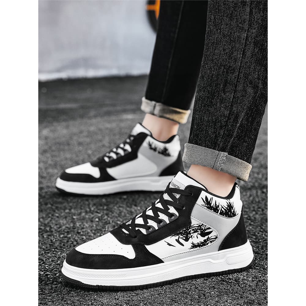 Tamanho grande outono novo estilo sapatos de alta qualidade masculino tamanho 47 superfície de couro quente juventude tê