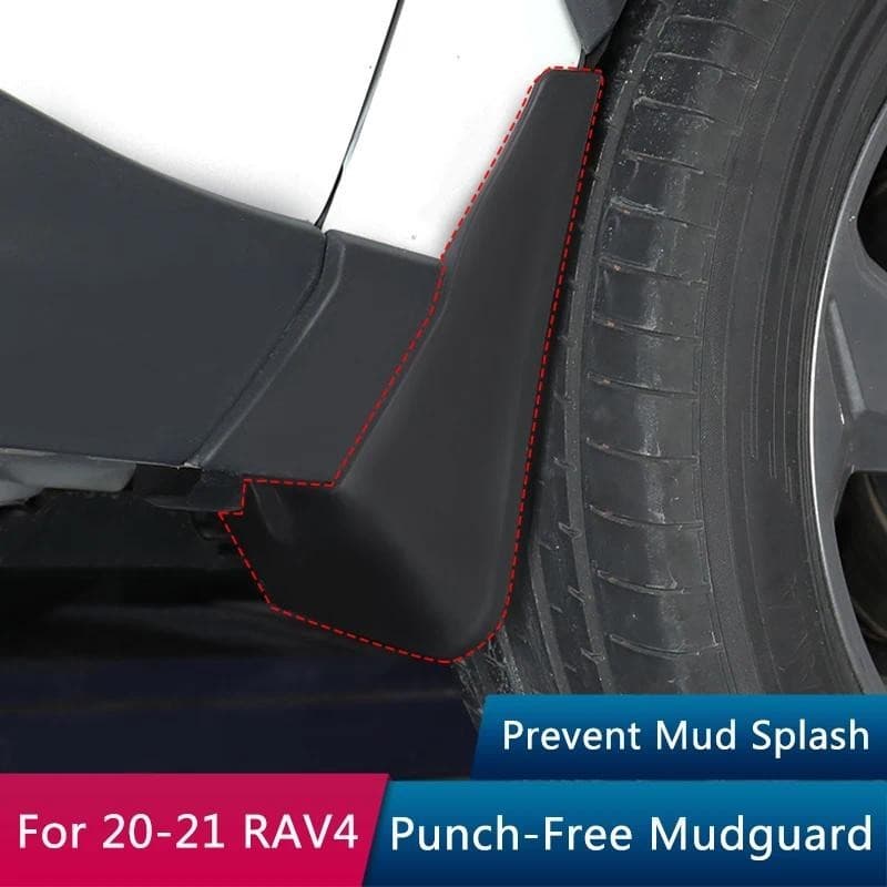 QHCP Carro Mud Flaps Respingo Guardas Fender Durável Para-Lamas Dianteiro Traseiro Toyota RAV4 Harrier Venza 2020 2021 A