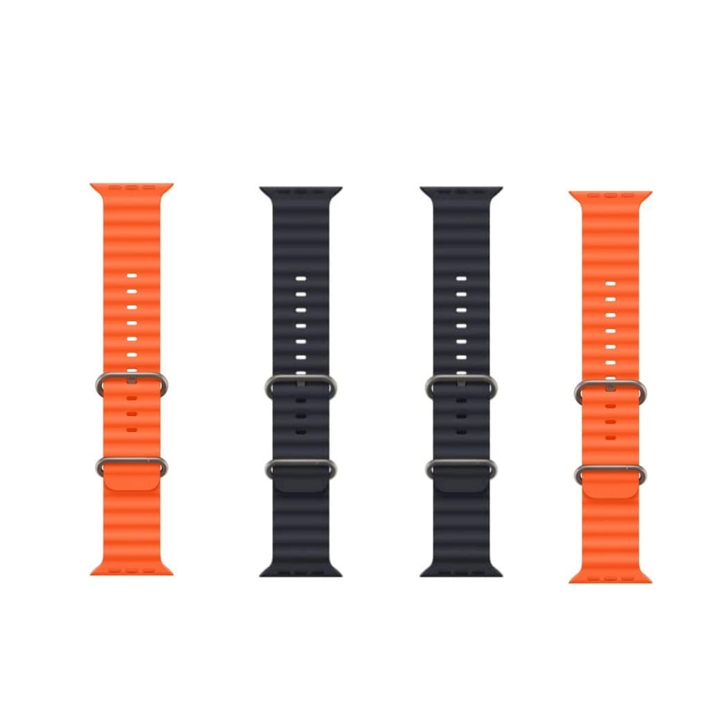 1/4pcs Pulseira De Relógio De Silicone Para Smartwatch Capaz De Palha Do Oceano 42mm49mm Apple Watch