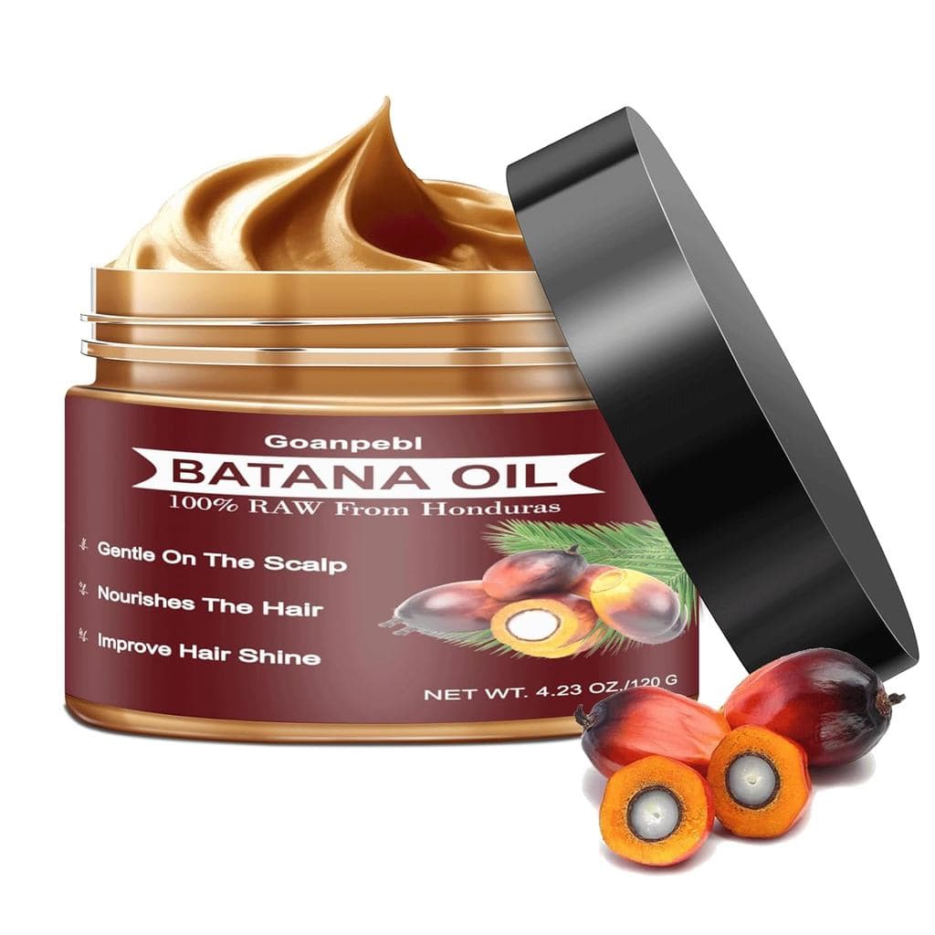 Óleo de Batana Cru para Crescimento Capilar, Óleo de Batana Puro e Natural Dr. Sebi para Hidratação do Couro Cabeludo, M