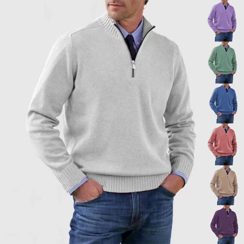 Fornecimento exclusivo transfronteiriço outono inverno roupas masculinas de venda quente tamanho grande malhas com zíper