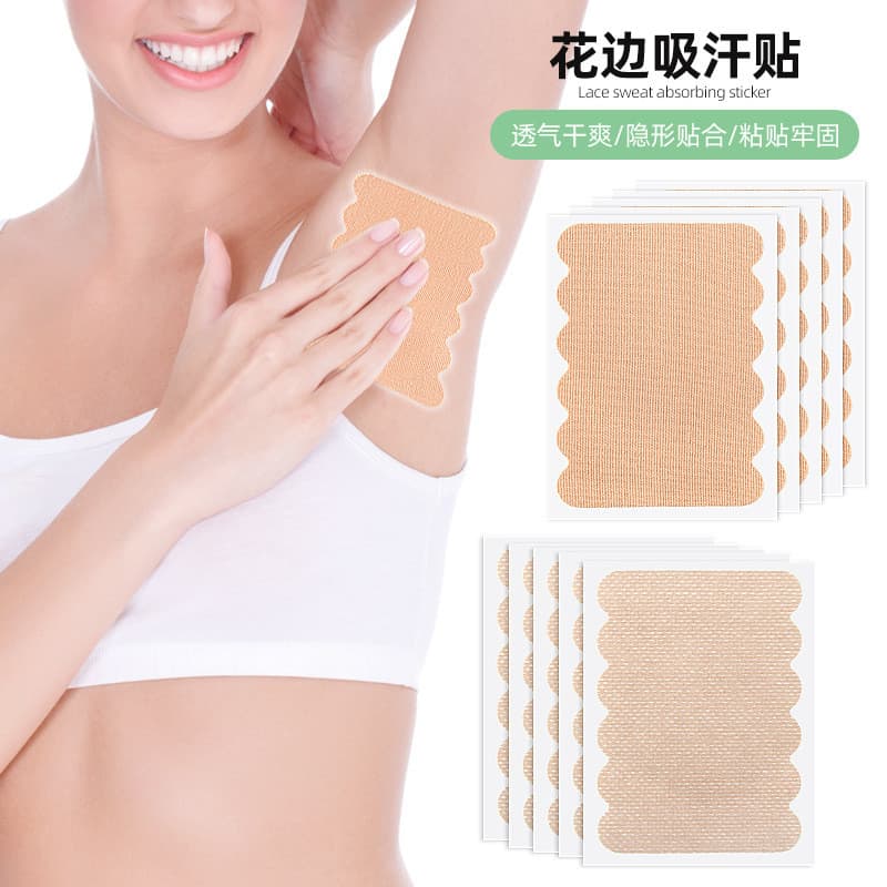 Verão masculino feminino descartável fino suor-absorvente adesivos axilas suor-absorvente adesivos invisível sem costura