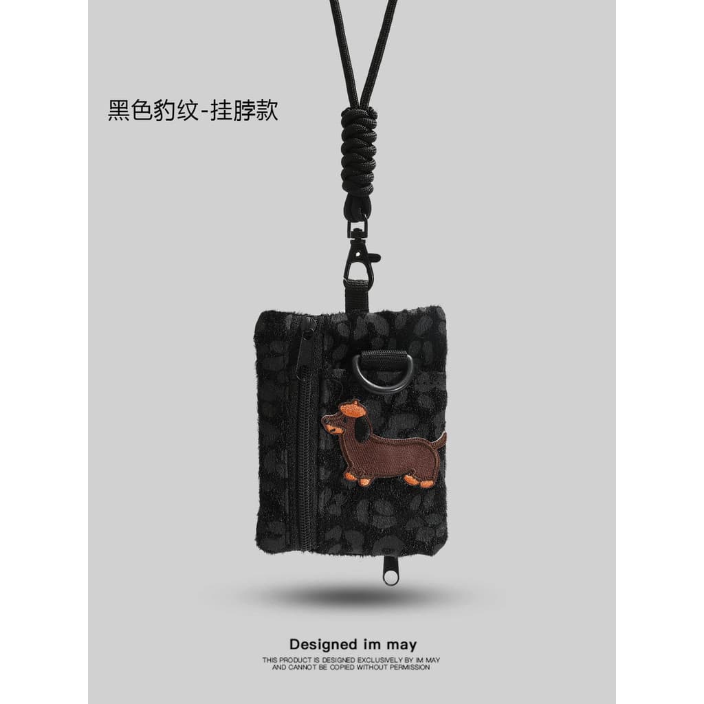 2026 Halter novo estilo multifuncional leopardo impressão moeda bolsa Mini pequeno saco feminino fone de ouvido saco pin
