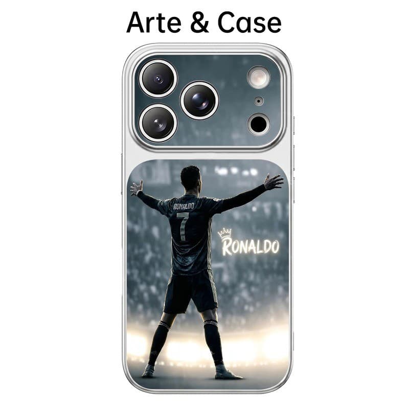 Capa de couro com recortes precisos-Cristiano Ronaldo 7 For iPhone XS,11,12 ProMax,13,14,15Plus,16,17