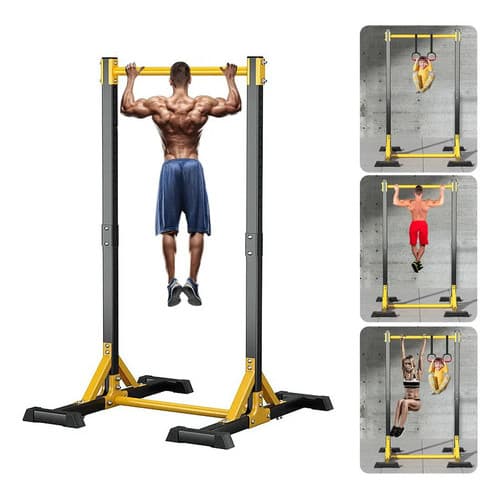 Barra Fixa para Porta Ajustável 150-210cm, Capacidade 600kg, Perfeita para Exercícios Domésticos