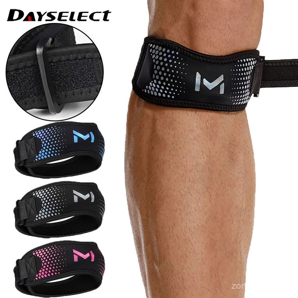 DAYSELECT Joelheira Esportiva Ajustável Com Absorção De Choque , Cinta Respirável Para Corrida , Ciclismo De Patela