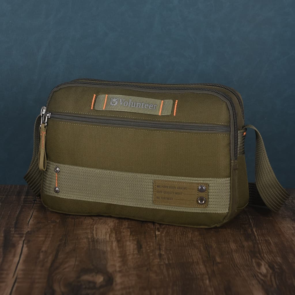 High-End Horizontal bolsa masculina novo estilo moda bolsa de ombro diário Commuter All-Match bolsa de lona à prova dwat