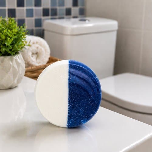Tablete Detergente Sanitário Marine Bicarbonato Limpeza Profunda Eliminador Odores Frescor