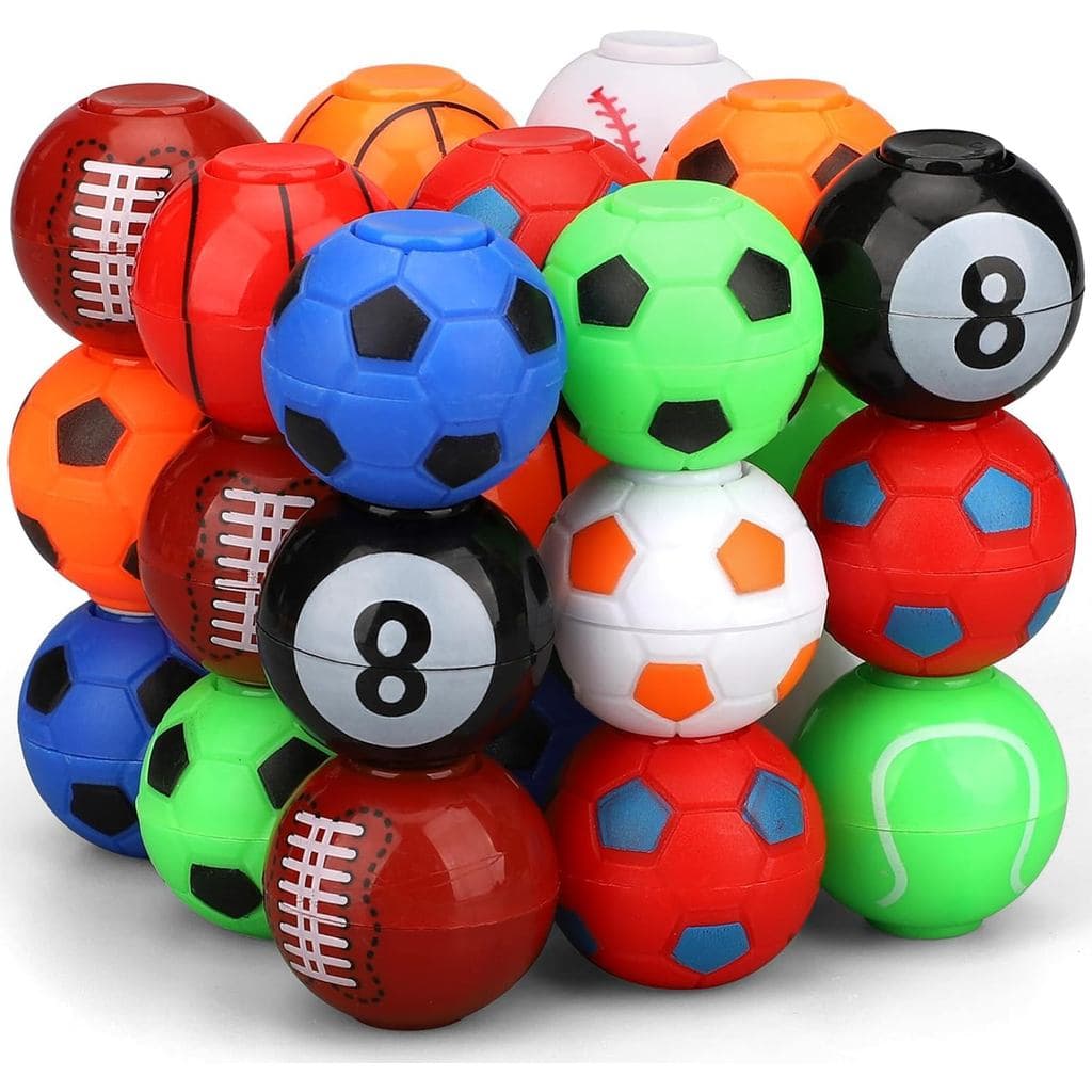 Brinquedos Fidget Spinners de Basquete, Brinquedos Anti-stress de Futebol para Crianças, Bolas Giratórias para Encher Sa