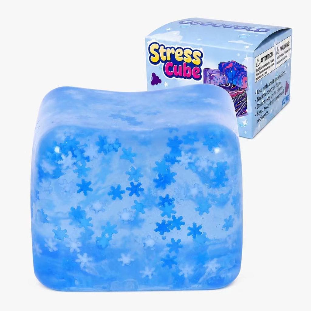 Brinquedo Antiestresse Squishy em Forma de Cubo de Gelo 2,75 polegadas/7cm, Cubo Squishy em Forma de Bola de Açúcar para