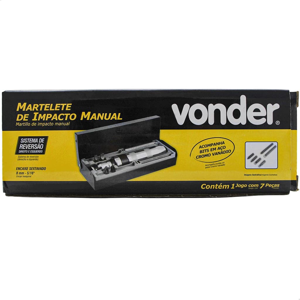 Martelete de Impacto Manual com Bits Chave de Impacto Manual Profissional
