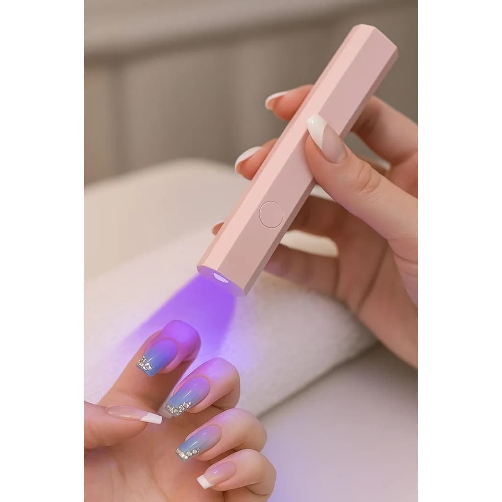 Mini Lanterna Led Uv Secagem Unha Gel Recarregável