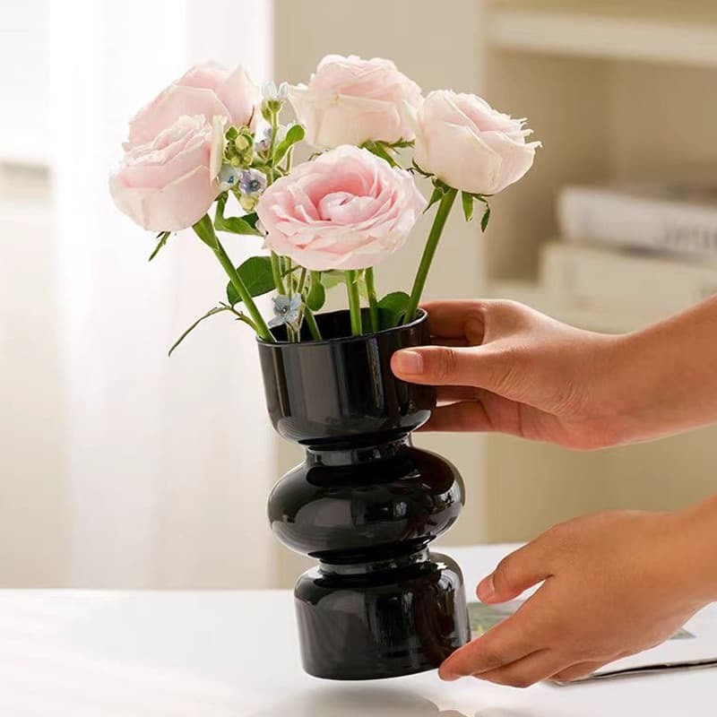 Nordic ins estilo coreano Retro criativo Irregular casa vaso de vidro sala estar mesa jantar luz luxo nicho ornamentos