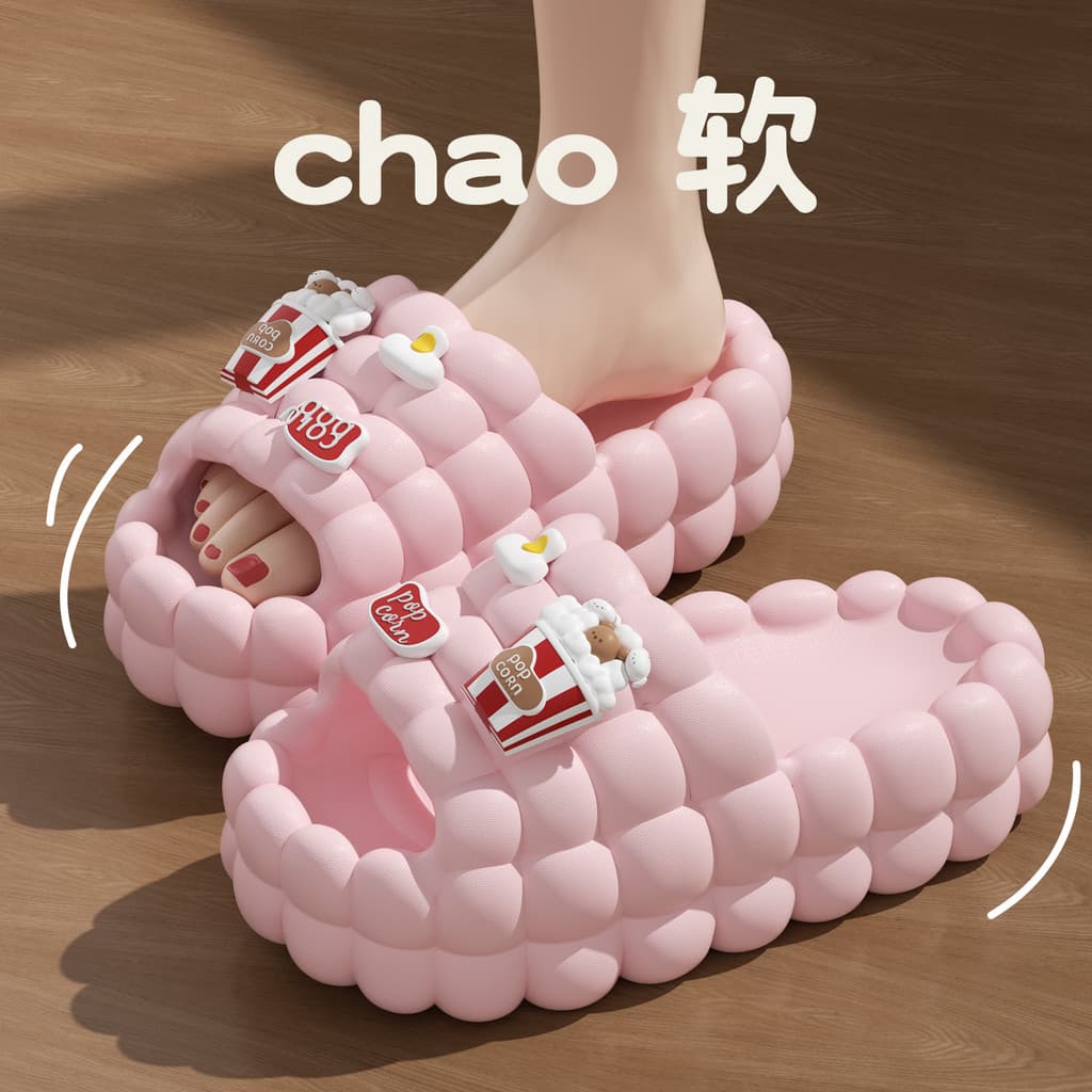 Verão confortável chinelos feminino exterior Wear 2026 novo estilo banheiro antiderrapante não cansado casa de sola gros