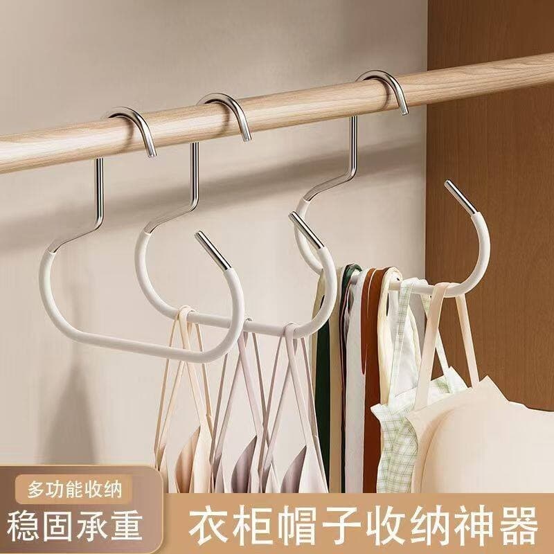 Multifuncional chapéu Rack de armazenamento guarda-roupa gancho anel Design armazenamento sem costura estável carga-rola