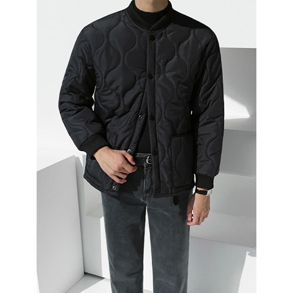 MRCYC Jaqueta acolchoada masculina outono inverno estilo coreano solto Design moderno engrossado gola de beisebol jaquet