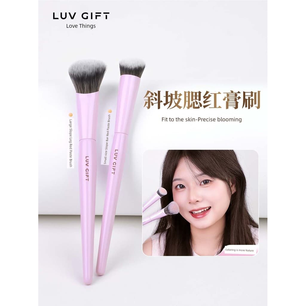 kit pincel maquiagem profissional maquiagem barata pincel maquiagem Love Things Extremamente Blush Pincel Slope Face Tam