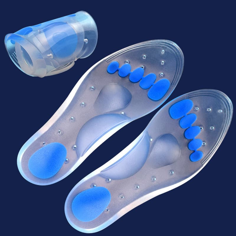 Palmilha de Silicone masculina feminina palma completa esportes macios engrossado calcanhar absorvente de choque Anti-sa