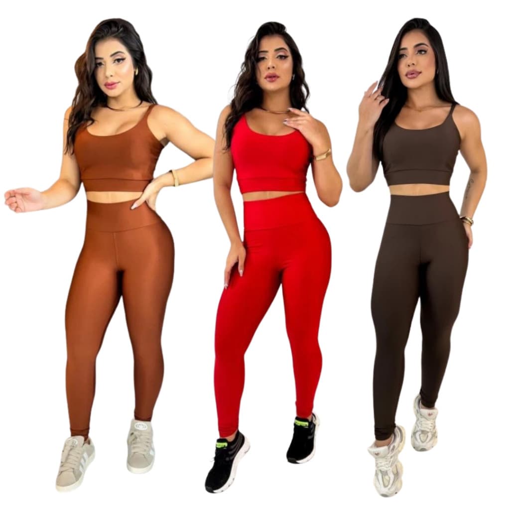 Conjunto premium de top e calças de fitness feminino sem transparência, roupa de ginástica, leggings para CrossFit, moda