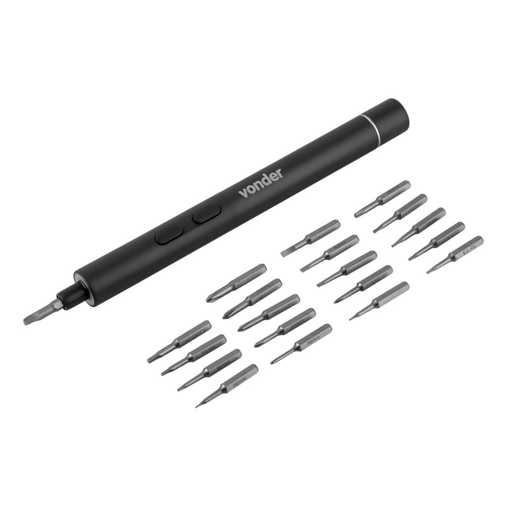 Parafusadeira de precisão a bateria 3,7 V tipo caneta Vonder