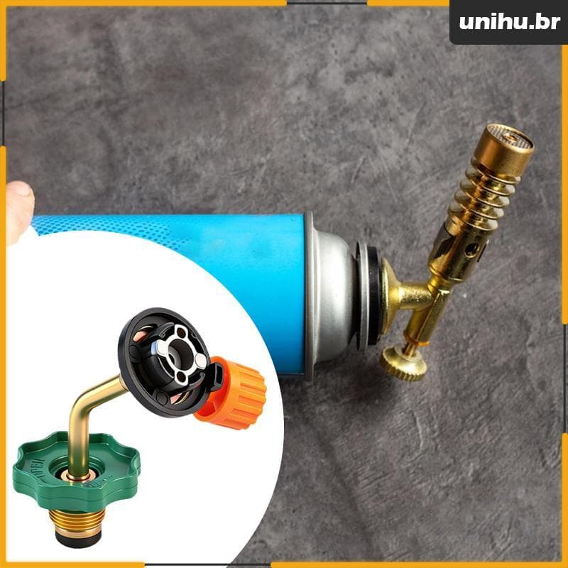 [Unihu] Adaptador De Recarga De Tanque De Gás Portátil De Liga De Alumínio Válvula De Cilindro Compacta Para Churrasco A