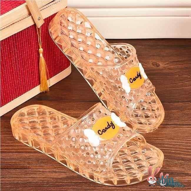 Chinelos de cristal de sola macia interior das crianças legal não fedorento meninos geléia transparente respirável confo
